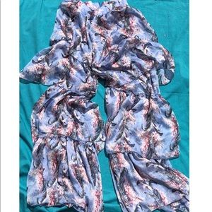 Nasty Gal Semi-Sheer Ruffled Pants